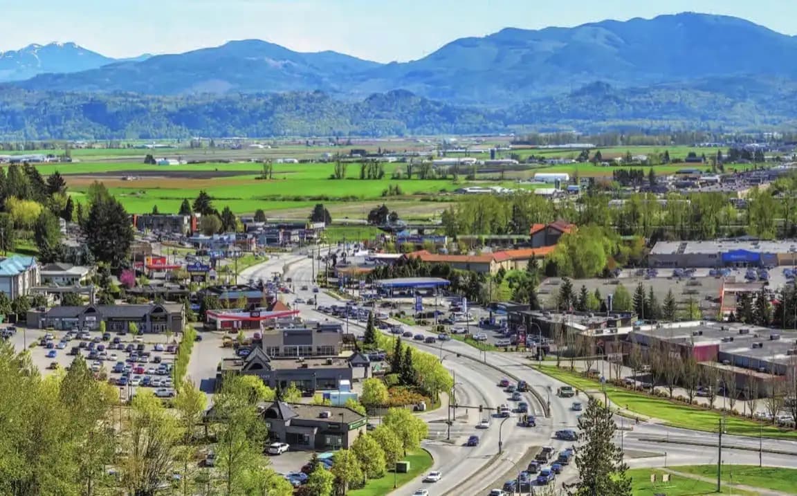Abbotsford, British Columbia skyline — dumpster rental and bin sales