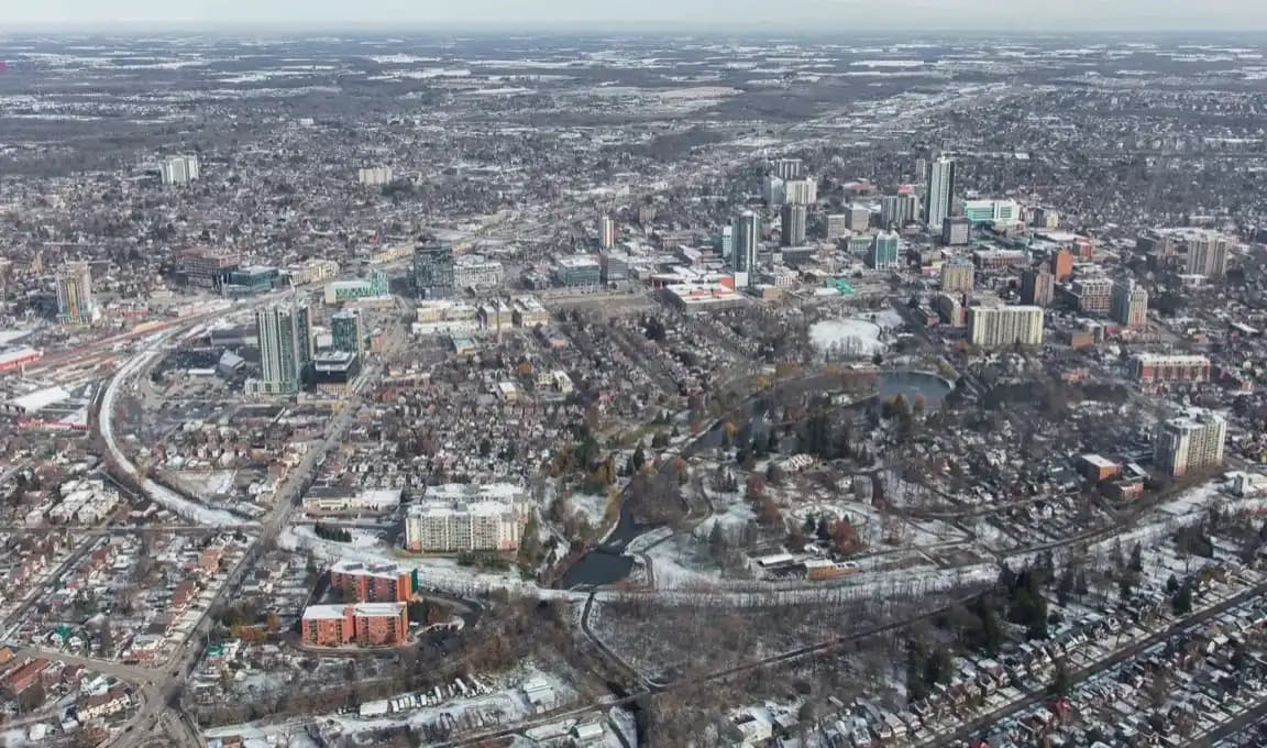 Kitchener, Ontario skyline — dumpster rental and bin sales