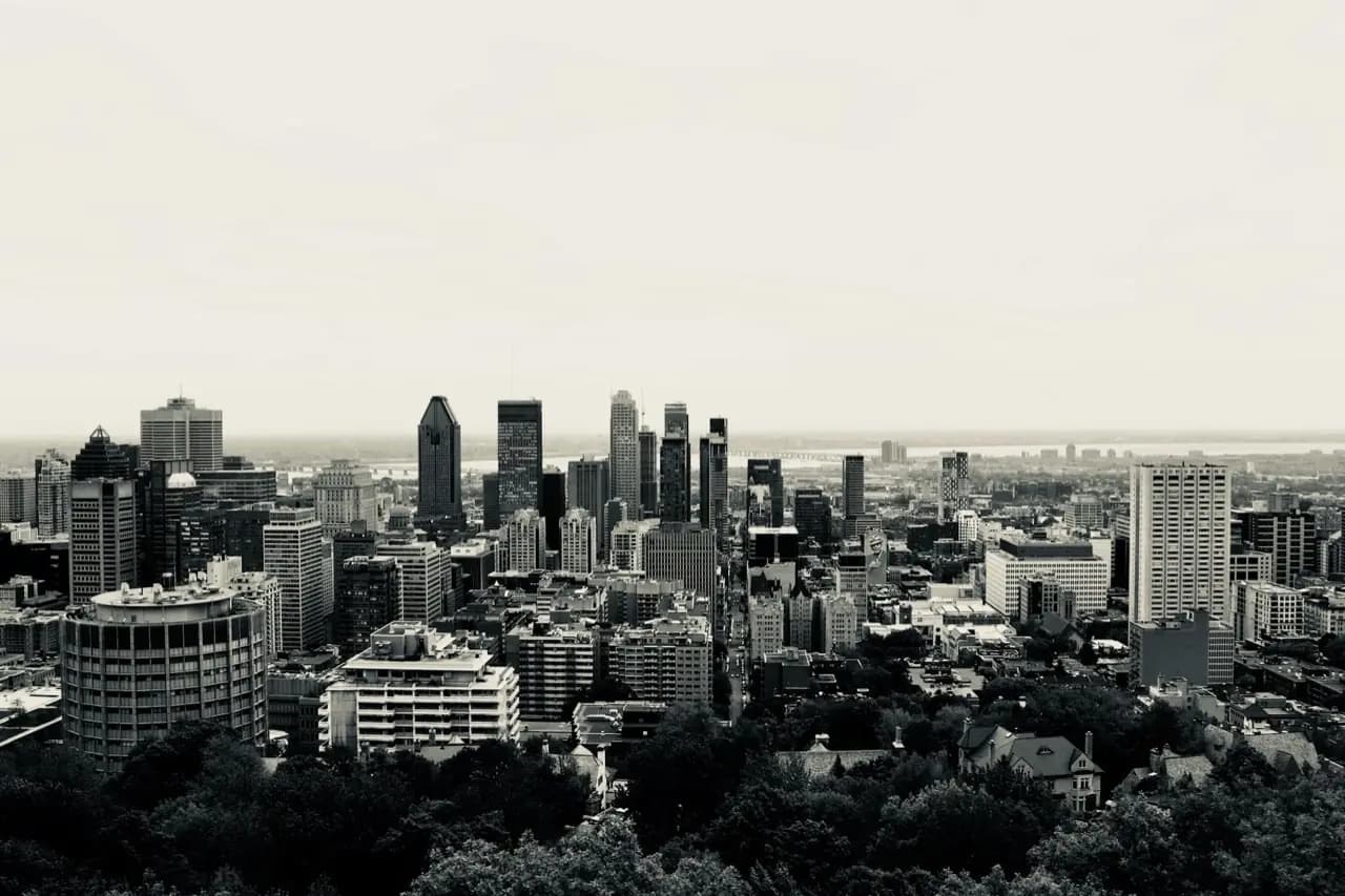 Montreal, Quebec skyline — dumpster rental and bin sales