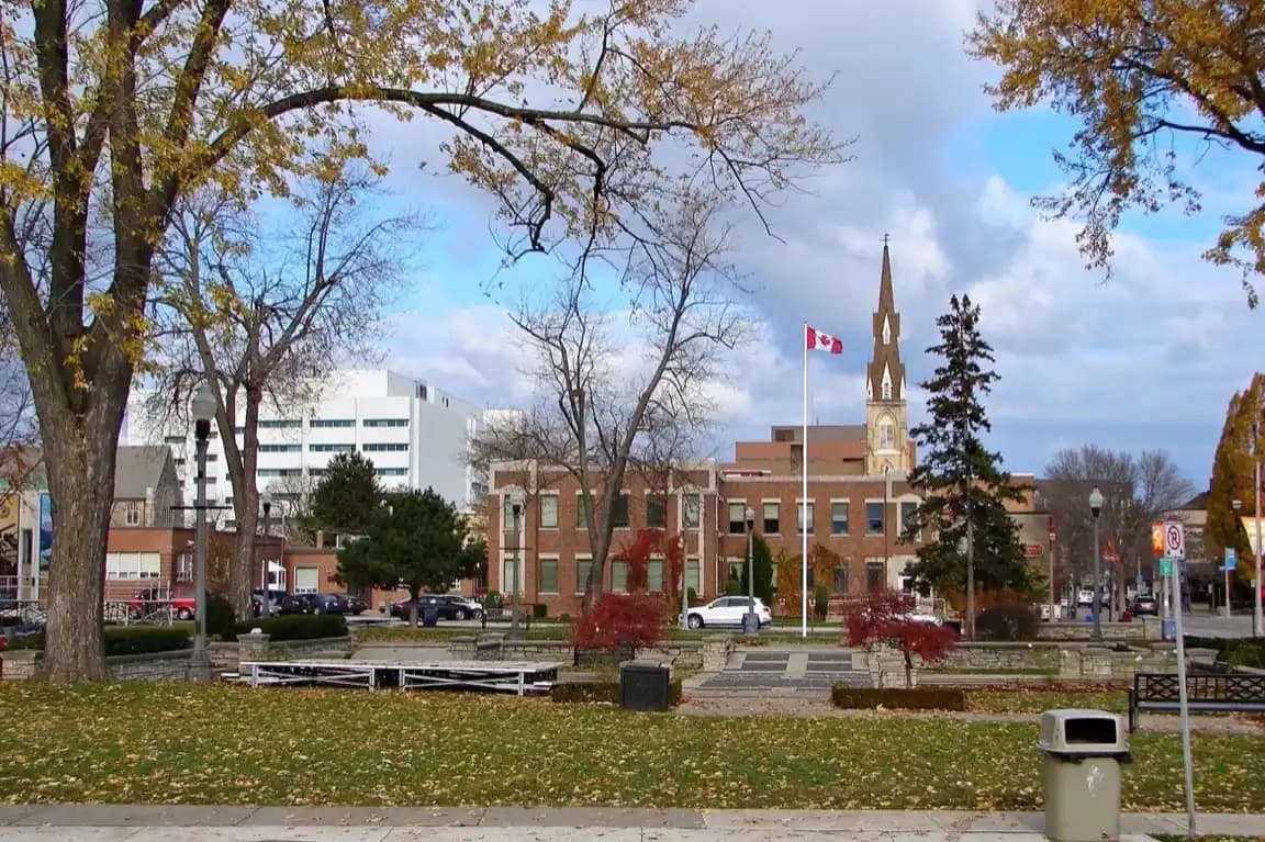 Oshawa, Ontario skyline — dumpster rental and bin sales