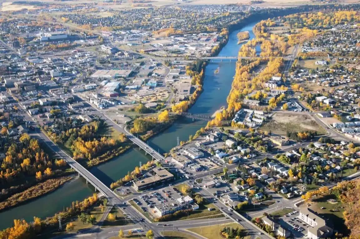 Red Deer, Alberta skyline — dumpster rental and bin sales