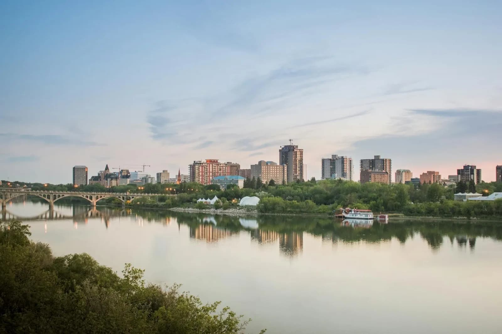Saskatoon, Saskatchewan skyline — dumpster rental and bin sales