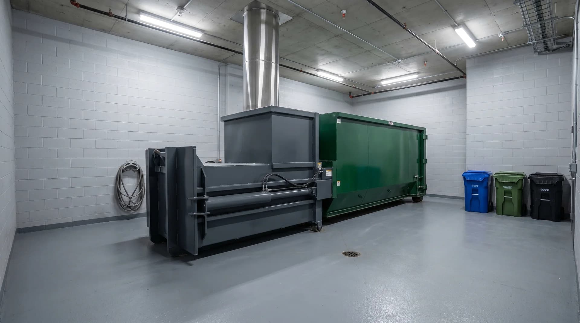 Roll-off dumpster on site in Markham, Ontario — Wastebins.ca